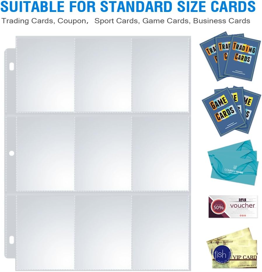 9 Pocket Page Protectors 36 Pack