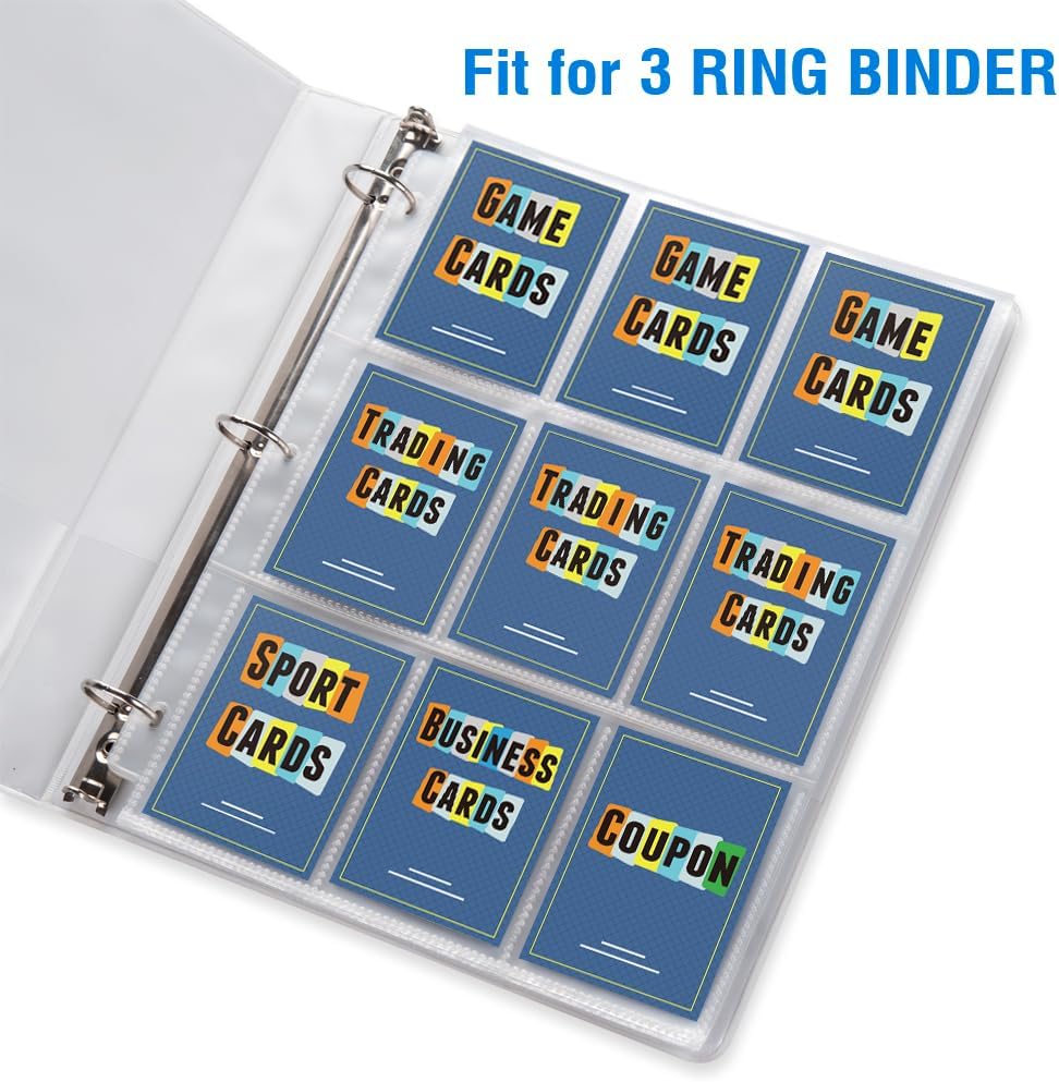 9 Pocket Page Protectors 36 Pack