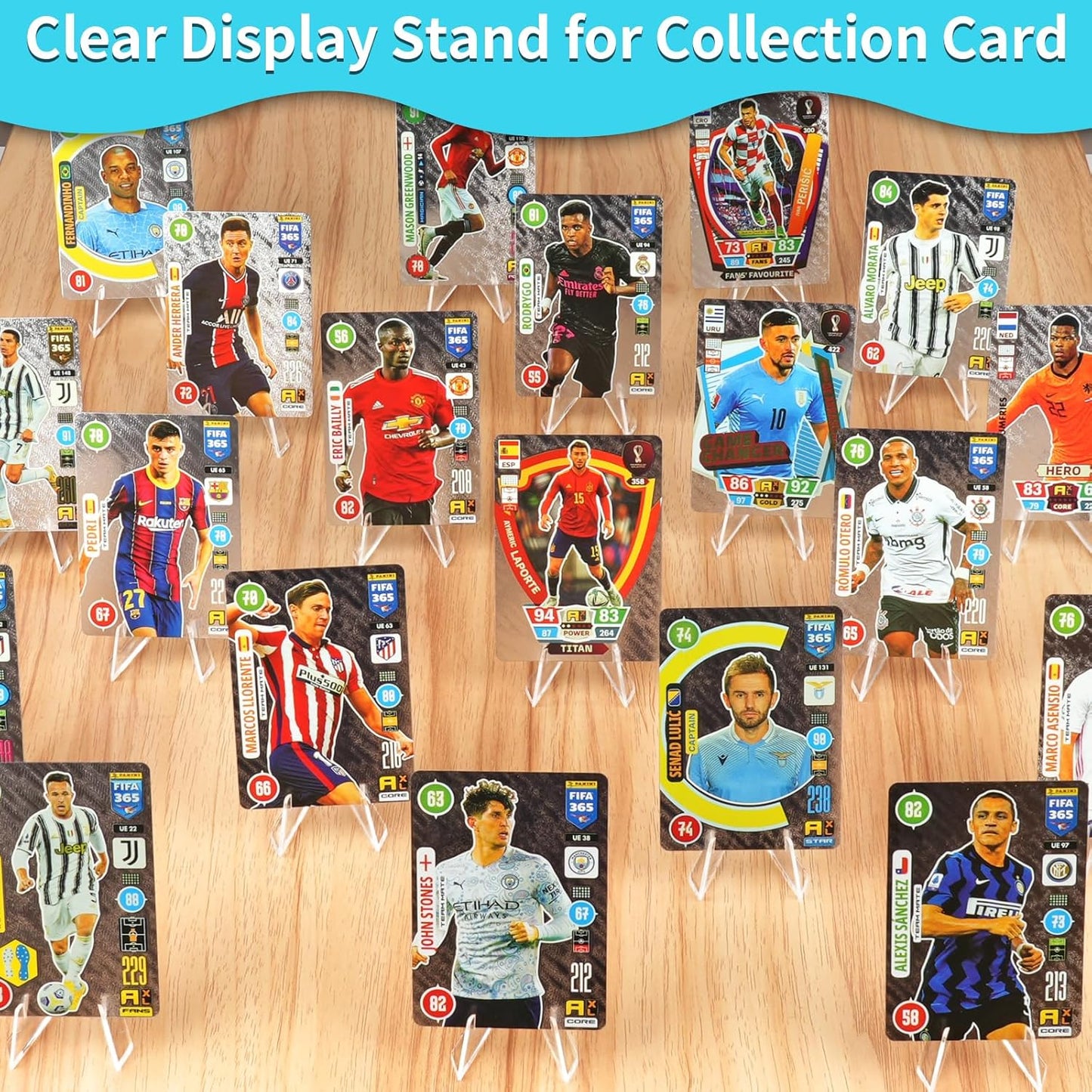 Acrylic Card Display Stand, 20 Pack