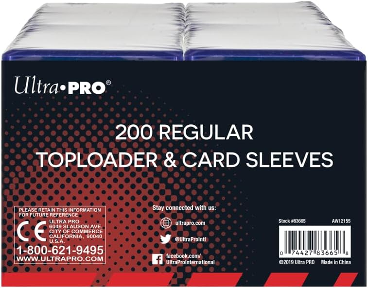 Ultra-Pro Top Loaders 3x4 (200 ct)
