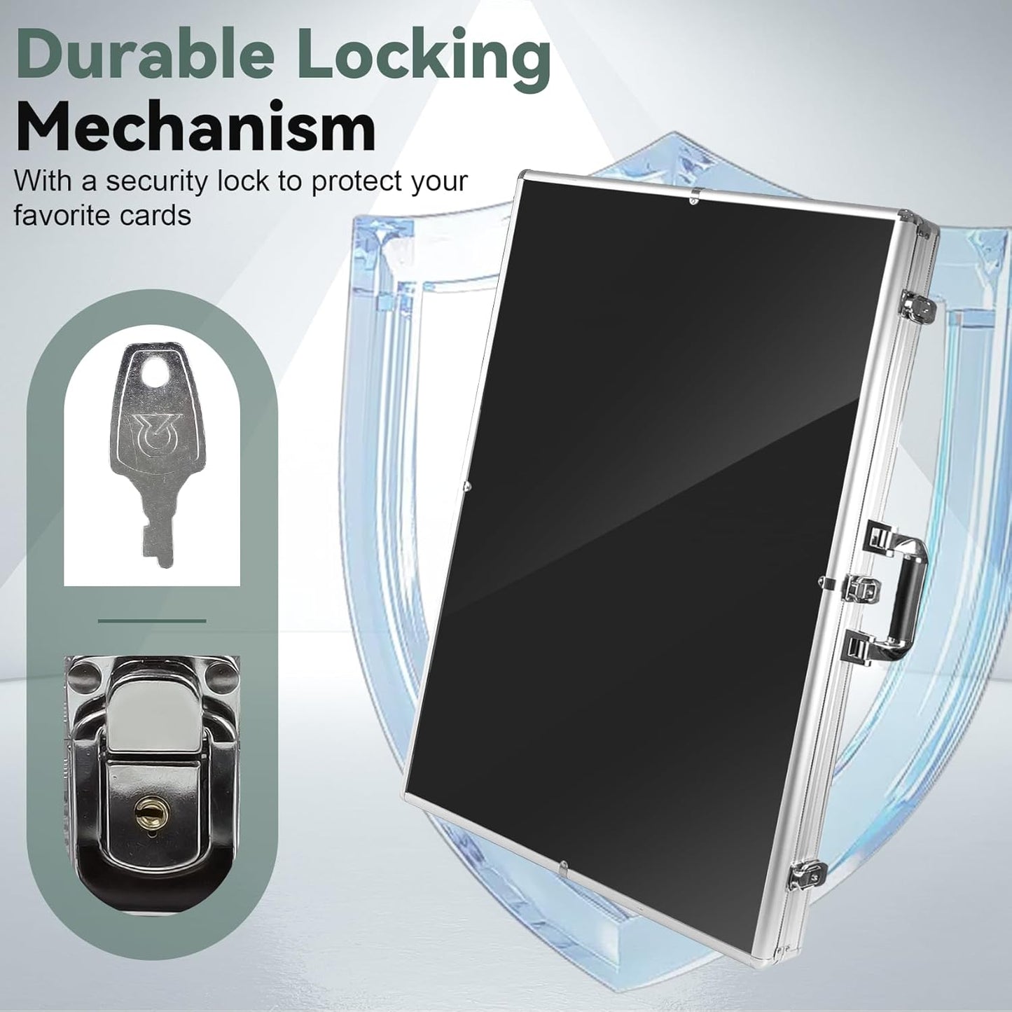 34 in X 22 in Silver Card Show Display Case