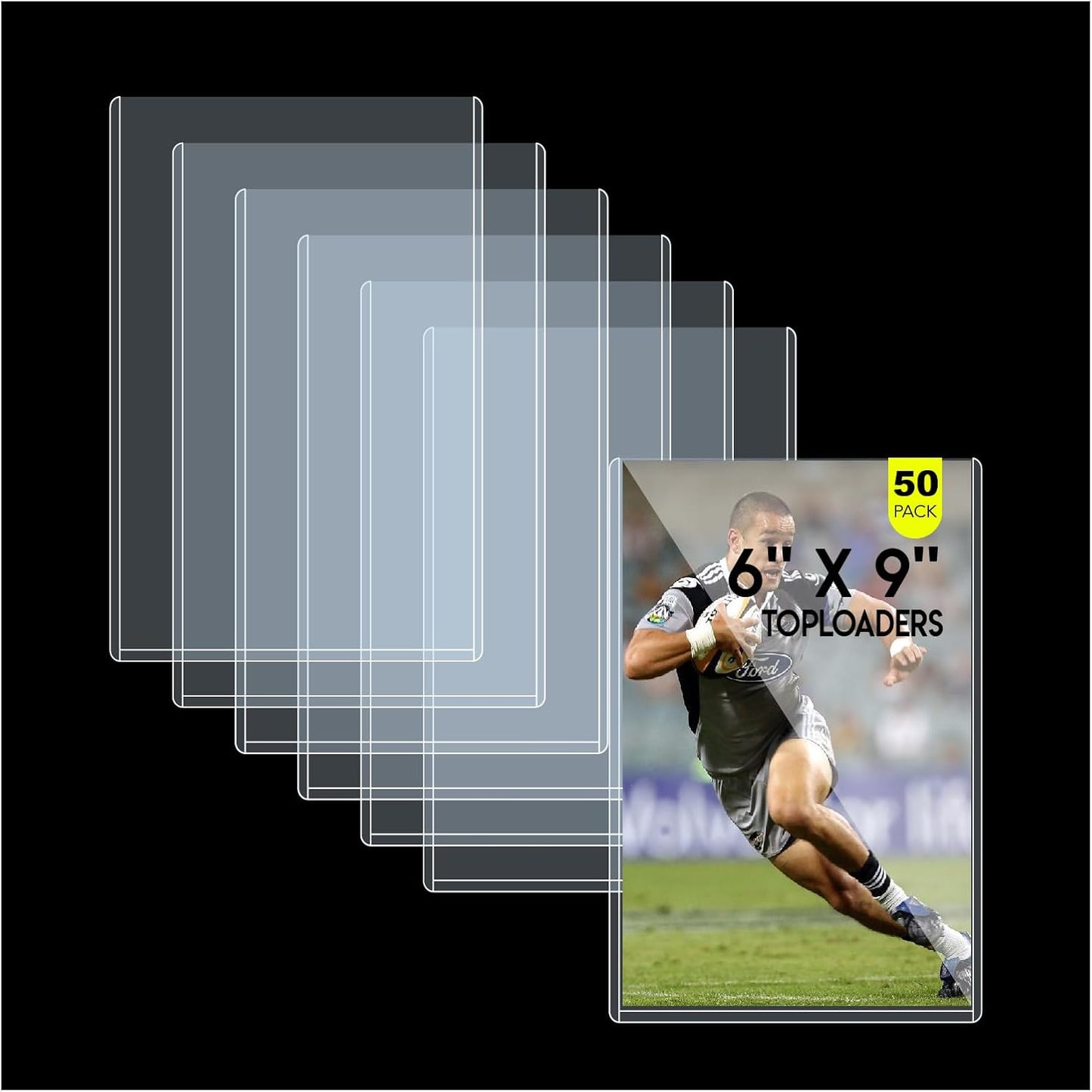 50ct 6x9 Top Loaders -JUMBO CARDS