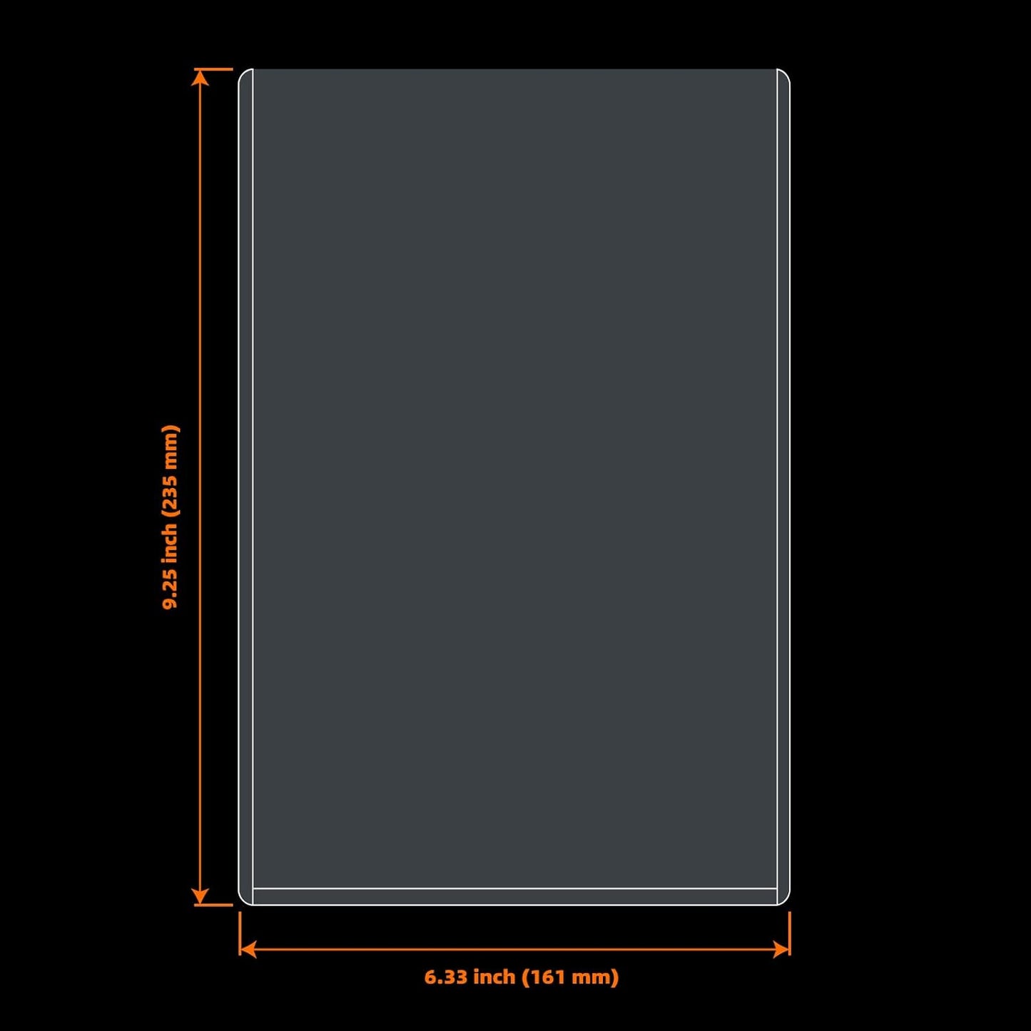 50ct 6x9 Top Loaders -JUMBO CARDS