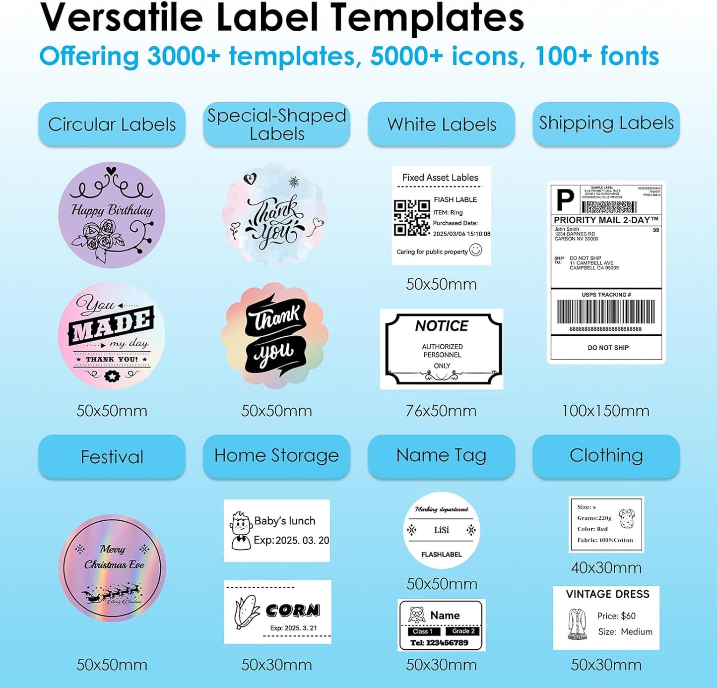 Bluetooth Thermal Label  Printer